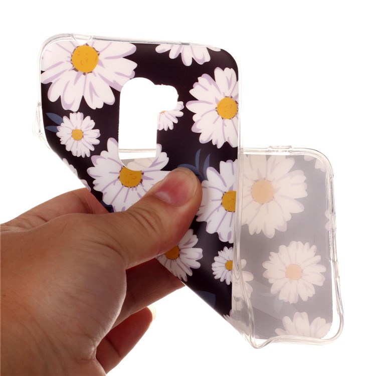 Pattern Printing Matte Surface IMD TPU Case Cover for Xiaomi Pocophone F1 / Poco F1 in India - Chrysanthemum-4
