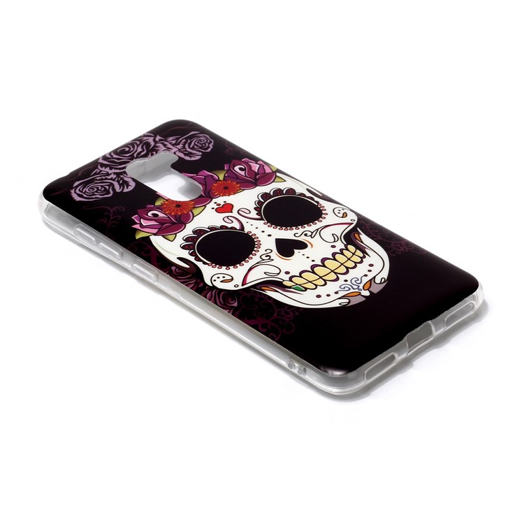 Pattern Printing Matte Surface IMD TPU Soft Case for Xiaomi Pocophone F1 / Poco F1 in India - Skull-3