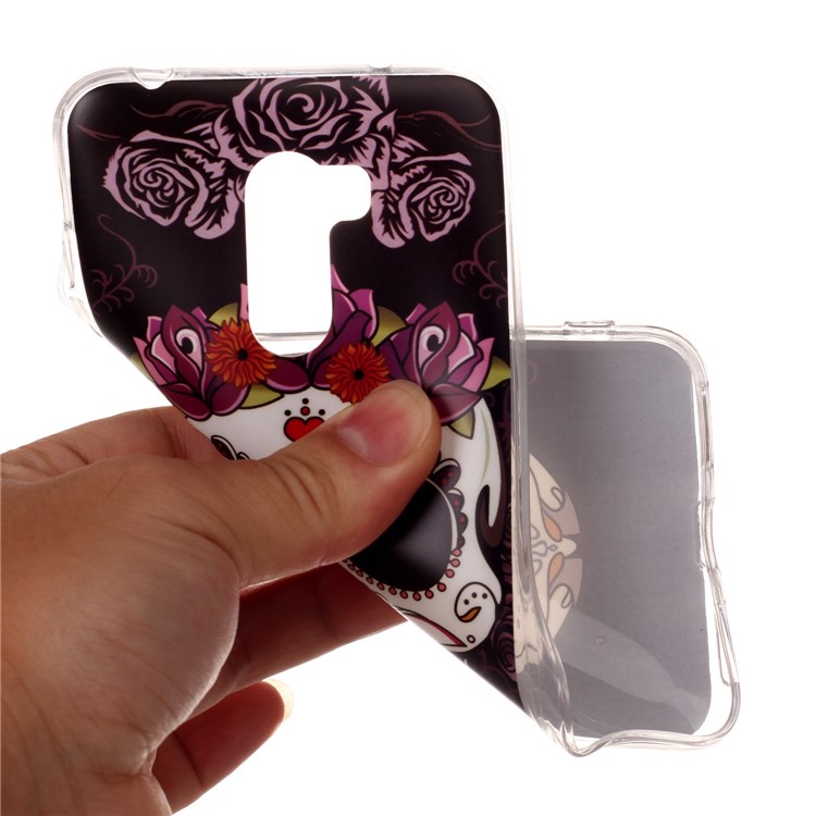 Pattern Printing Matte Surface IMD TPU Soft Case for Xiaomi Pocophone F1 / Poco F1 in India - Skull-4