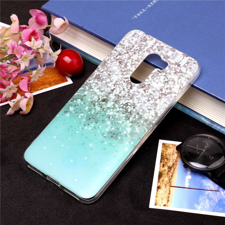 Pattern Printing Matte Surface IMD TPU Gel Case for Xiaomi Pocophone F1 / Poco F1 in India - Sequins-1