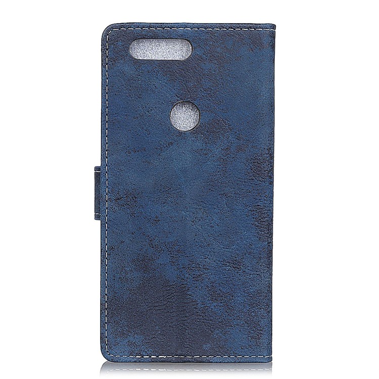 For Xiaomi Mi 8 Lite / Mi 8 Youth (Mi 8X) Retro Style Wallet PU Leather Magnetic Mobile Protection Casing - Blue-5