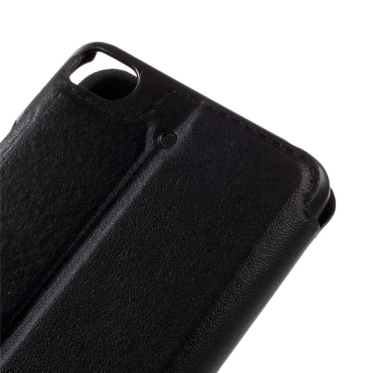 View Window Leather Stand Case for Xiaomi Mi 5s - Black-8