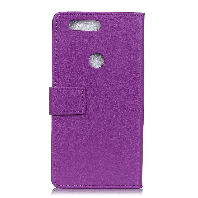 PU Leather Magnetic Wallet Phone Casing with Stand for Xiaomi Mi 8 Lite / Mi 8 Youth (Mi 8X) - Purple-3