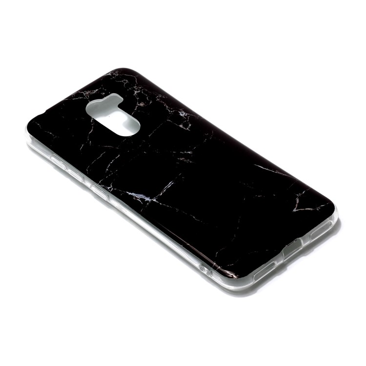 Marble Pattern Printing IMD Soft TPU Protective Case for Xiaomi Pocophone F1 / Poco F1 (India) - Black-2