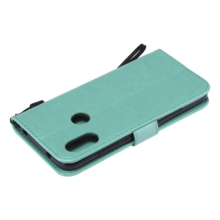 Imprint Cat and Tree PU Leather Protective Shell for Xiaomi Mi A2 Lite / Redmi 6 Pro (China) - Cyan-6