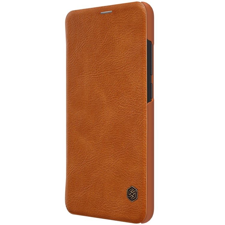 NILLKIN Qin Series Leather Case with Card Slot for Xiaomi Redmi Note 6 Pro - Brown-3