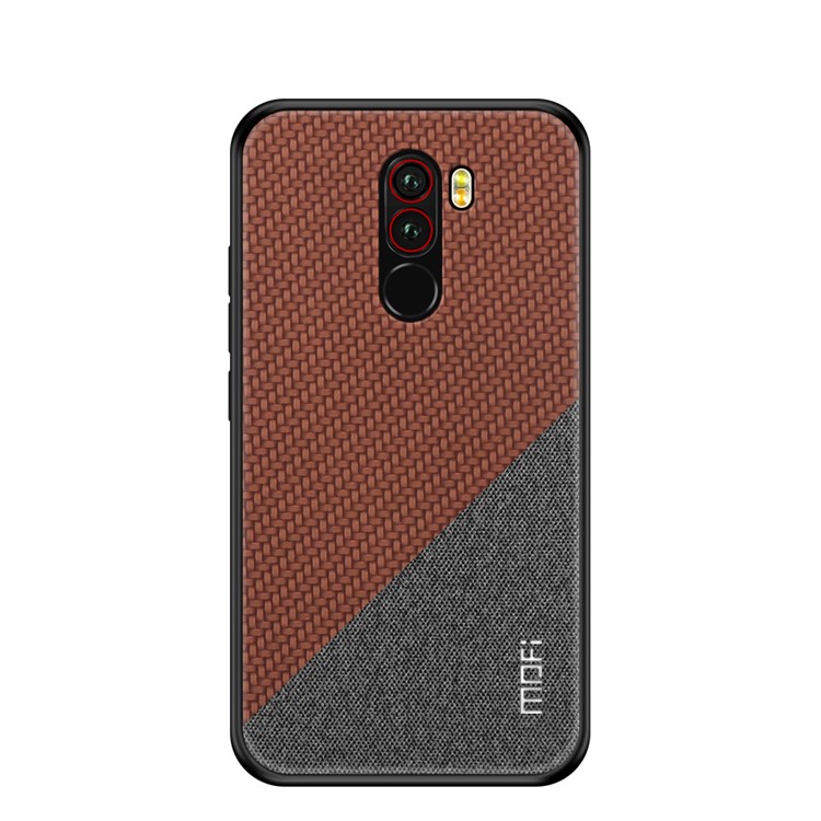 MOFI Honor Series Second Generation PU+PC+TPU Combo Cellphone Cover for Xiaomi Pocophone F1/Poco F1 - Brown-1