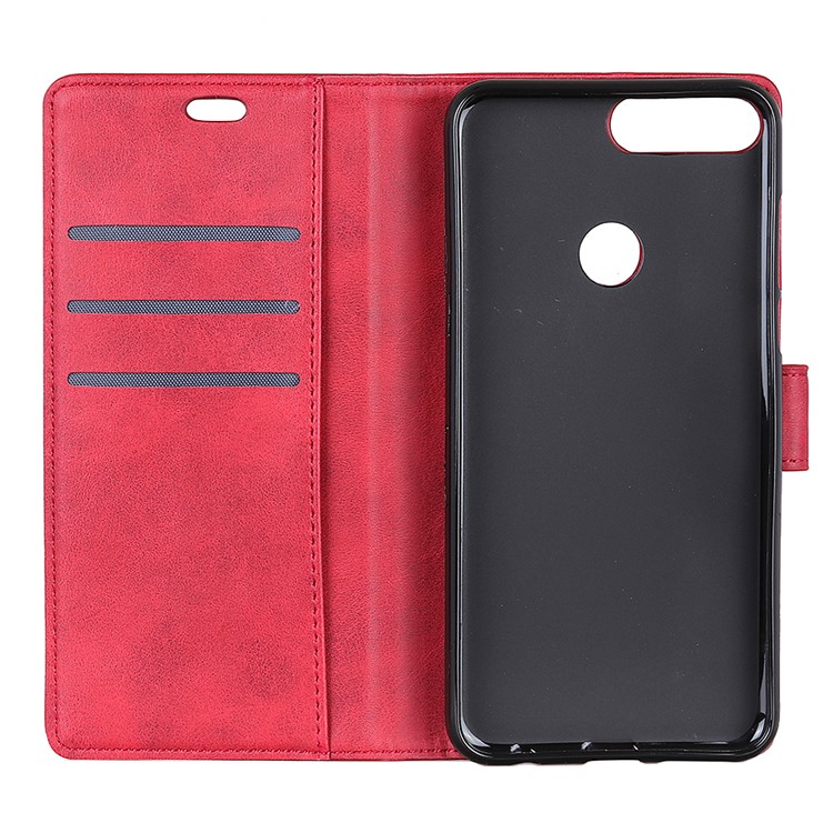 Matte PU Leather Stand Wallet Phone Shell for Xiaomi Mi 8 Lite / Mi 8 Youth (Mi 8X) - Red-7