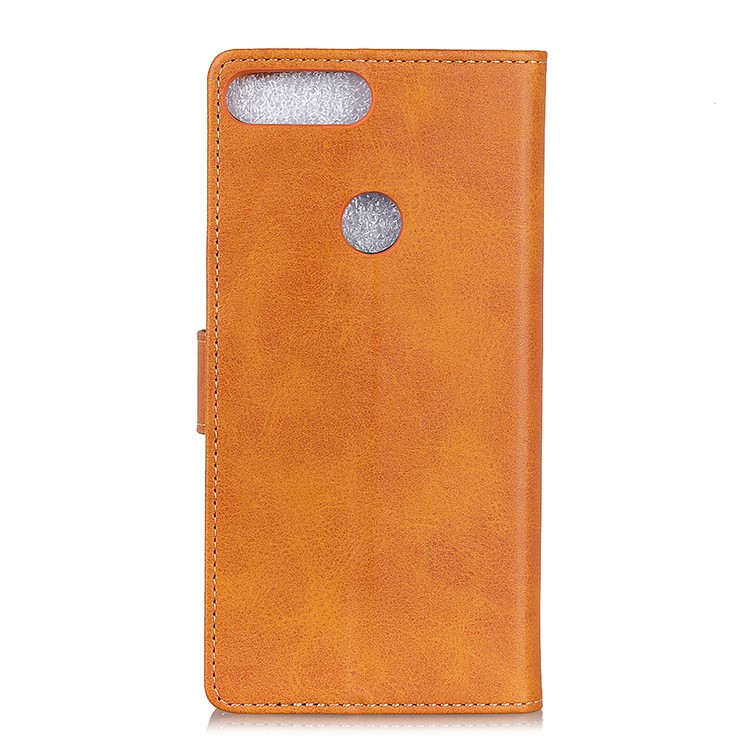 Matte PU Leather Wallet Mobile Cover with Stand for Xiaomi Mi 8 Lite / Mi 8 Youth (Mi 8X) - Brown-6