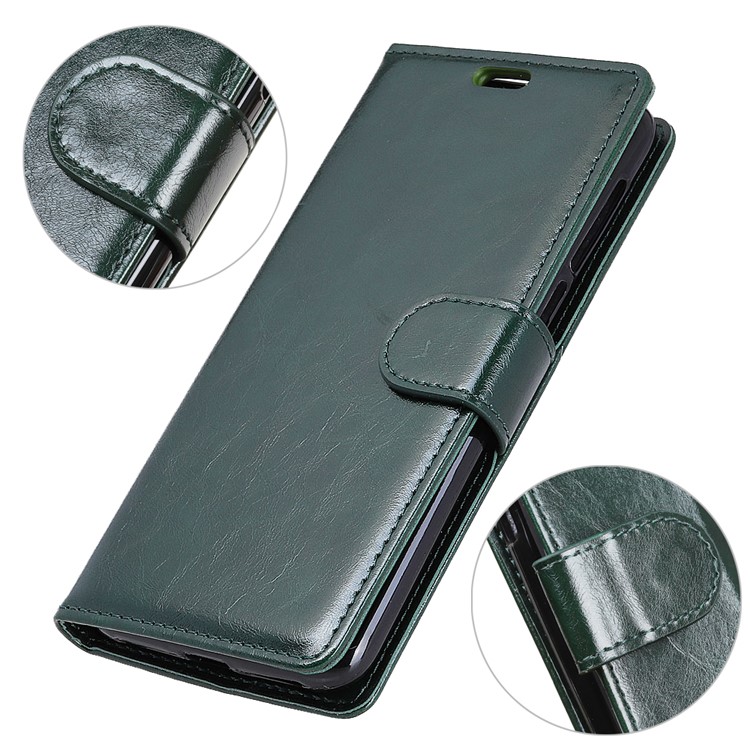 Crazy Horse PU Leather Wallet Cell Phone Case for Xiaomi Mi 8 Lite / Mi 8 Youth (Mi 8X) - Green-2