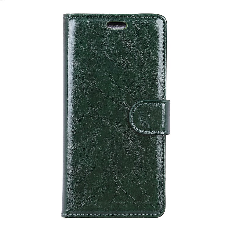 Crazy Horse PU Leather Wallet Cell Phone Case for Xiaomi Mi 8 Lite / Mi 8 Youth (Mi 8X) - Green-3