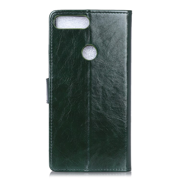 Crazy Horse PU Leather Wallet Cell Phone Case for Xiaomi Mi 8 Lite / Mi 8 Youth (Mi 8X) - Green-5