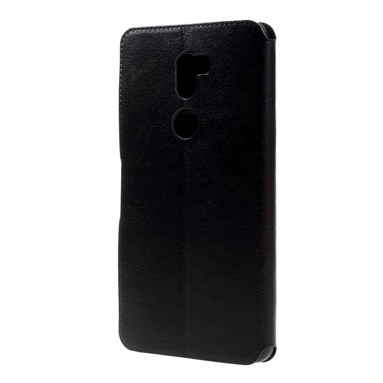 BOSILANG Card Holder Leather Stand Case for Xiaomi Mi 5s Plus - Black-2