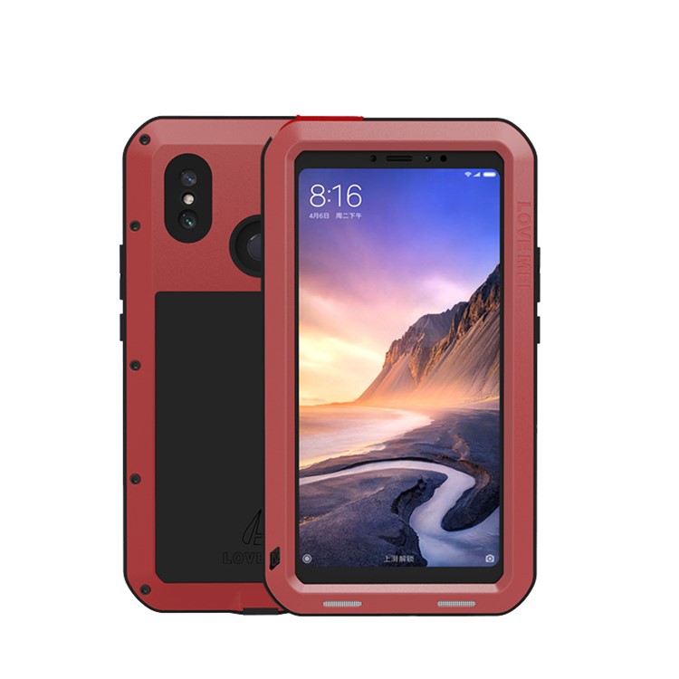 LOVE MEI Shockproof Dropproof Dustproof Phone Case for Xiaomi Mi Max 3 - Red-1