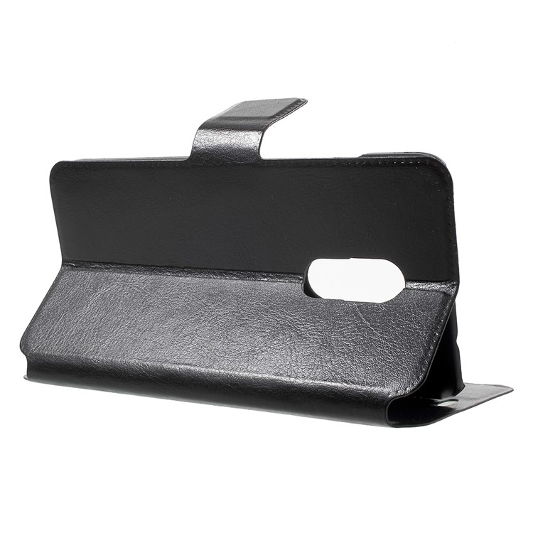 BOSILANG Card Holder Leather Stand Case for Xiaomi Redmi Note 4 - Black-3