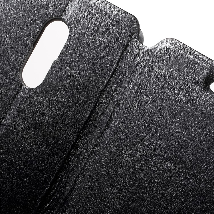 BOSILANG Card Holder Leather Stand Case for Xiaomi Redmi Note 4 - Black-6