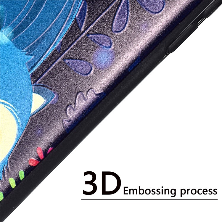 Pattern Printing Embossed Soft TPU Case for Xiaomi Pocophone F1/Poco F1 - Blue Fox-5