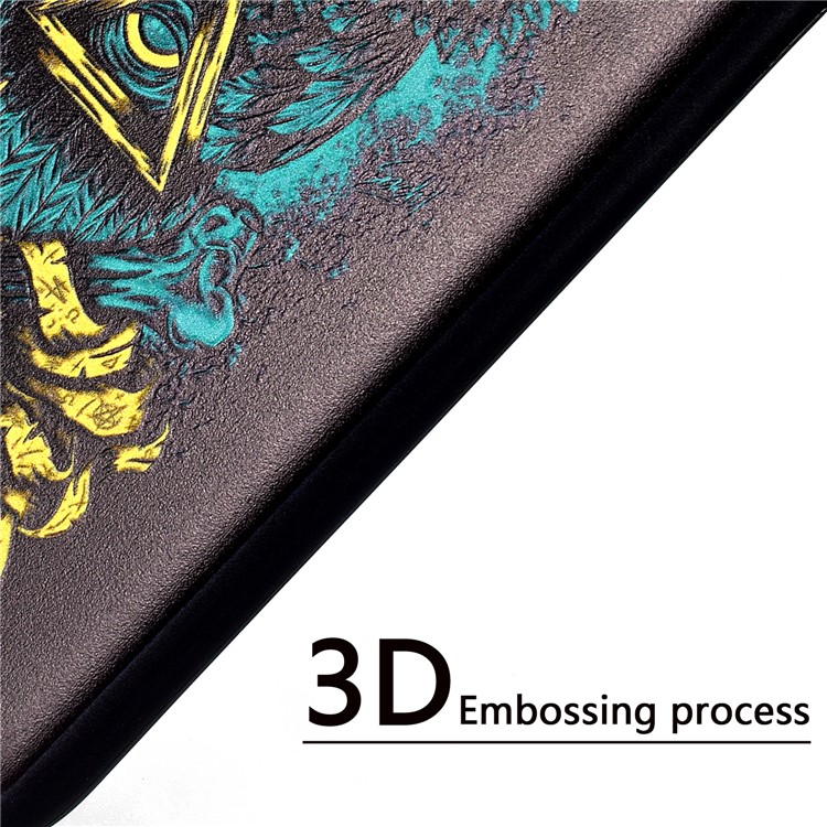 Pattern Printing Embossed TPU Protection Case for Xiaomi Pocophone F1/Poco F1 - Green Owl-5