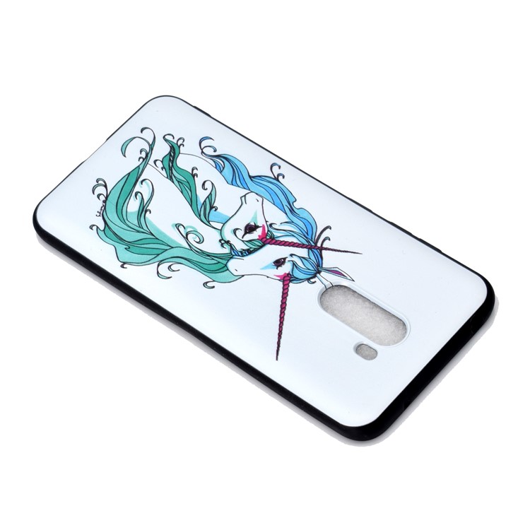Patterned TPU Embossed Phone Casing for Xiaomi Pocophone F1/Poco F1 - Unicorn-4