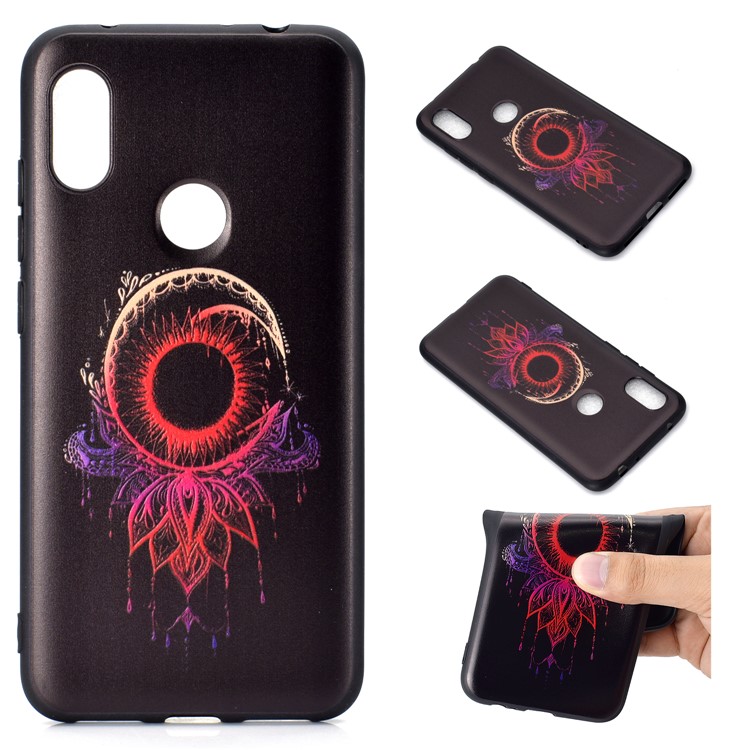Pattern Printing Embossed TPU Mobile Phone Case for Xiaomi Redmi Note 6 Pro - Dream Catcher-1