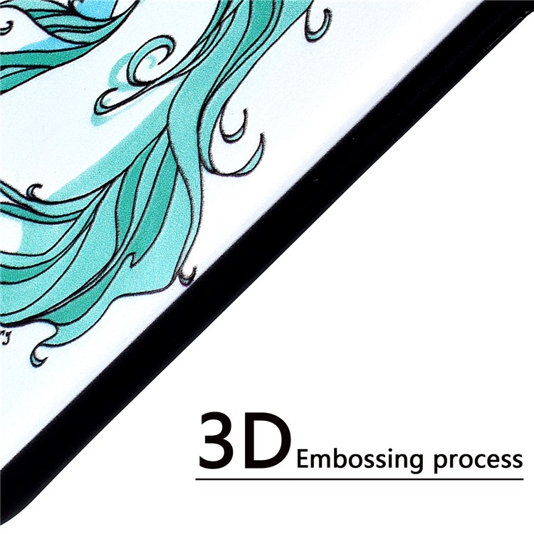 Pattern Printing Embossed TPU Case Phone Cover for Xiaomi Redmi Note 6 Pro - Unicorn-5