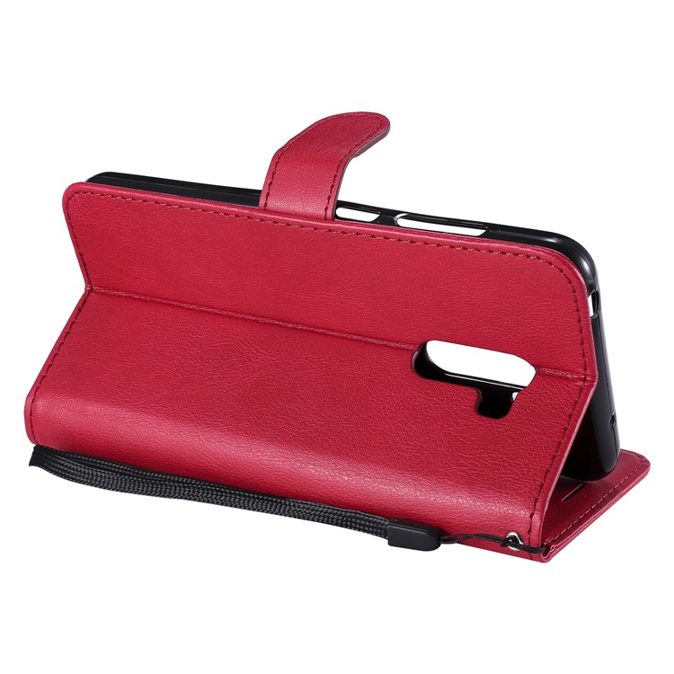 Wallet Leather Stand Cover for Xiaomi Pocophone F1 / Poco F1 in India - Red-7