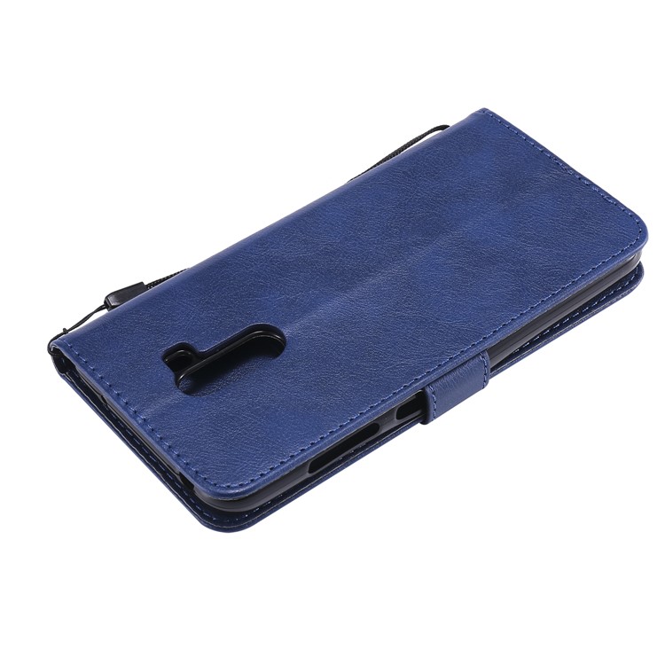 Magnetic Leather Stand Case for Xiaomi Pocophone F1 / Poco F1 in India - Blue-6