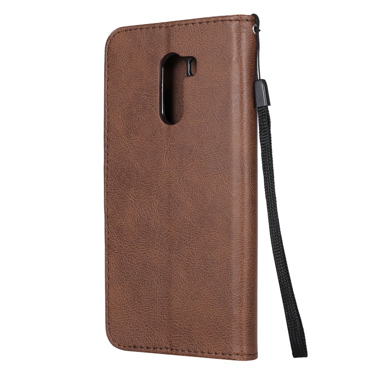 Wallet Leather Stand Case Cover for Xiaomi Pocophone F1 / Poco F1 in India - Brown-3