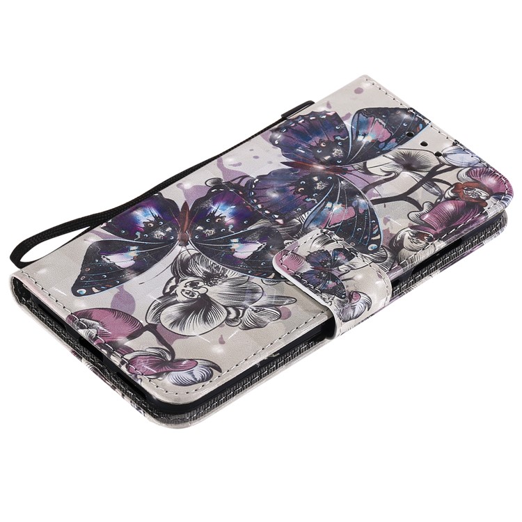 Pattern Printing Light Spot Decor Magnetic Leather Wallet Case for Xiaomi Pocophone F1 / Poco F1 in India - Flowers and Butterflies-6