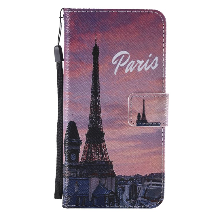 Pattern Printing Wallet Stand Magnetic Leather Flip Casing for Xiaomi Pocophone F1 / Poco F1 (India) - Paris-2
