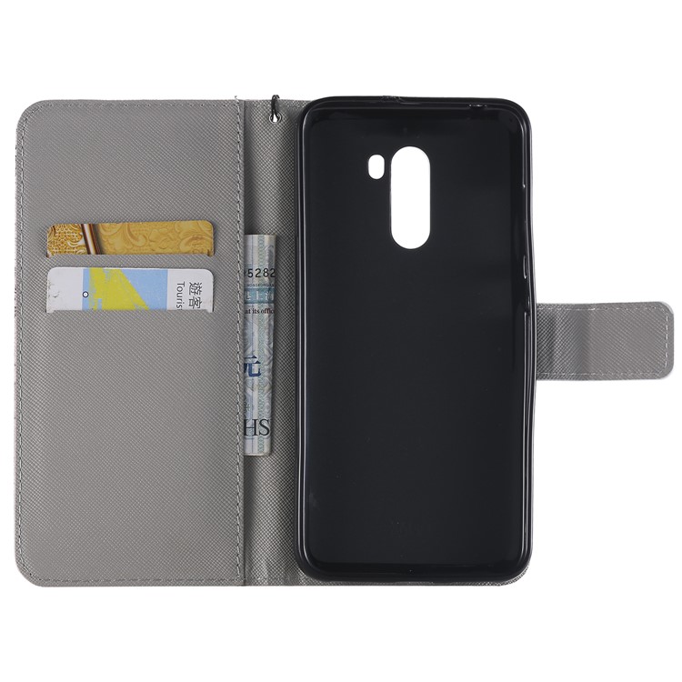 Pattern Printing Wallet Stand Magnetic Leather Flip Casing for Xiaomi Pocophone F1 / Poco F1 (India) - Paris-4