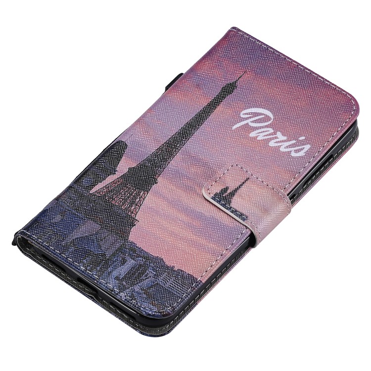 Pattern Printing Wallet Stand Magnetic Leather Flip Casing for Xiaomi Pocophone F1 / Poco F1 (India) - Paris-5