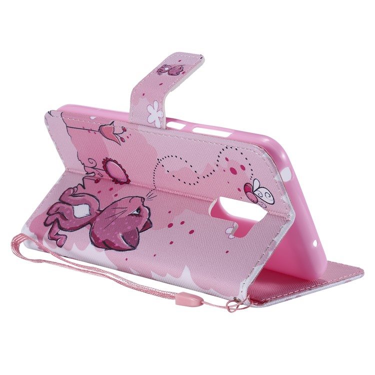 Pattern Printing Wallet Stand Magnetic Leather Flip Protective Cover for Xiaomi Pocophone F1 / Poco F1 (India) - Cat-7