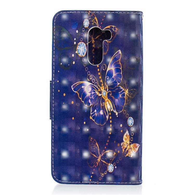 Pattern Printing PU Leather Mobile Case with Card Holder for Xiaomi Pocophone F1 / Poco F1 (India) - Purple Butterfly-3
