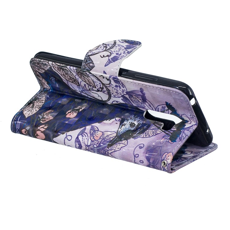 Pattern Printing PU Leather Mobile Shell with Card Slots for Xiaomi Pocophone F1 / Poco F1 (India) - Peacock-7