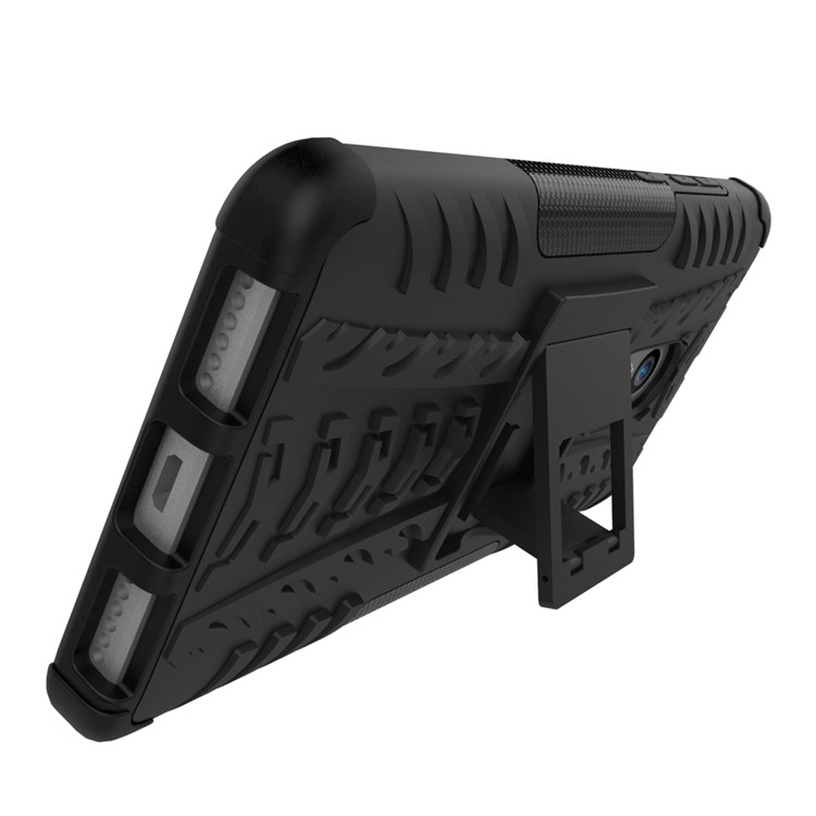 Anti-slip PC + TPU Hybrid Case with Kickstand for Xiaomi Redmi Note 4 - Black-10