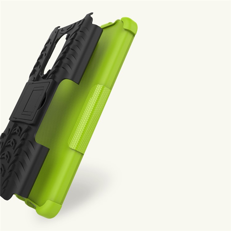 Anti-slip PC + TPU Combo Case with Kickstand for Xiaomi Redmi Note 4 - Green-4
