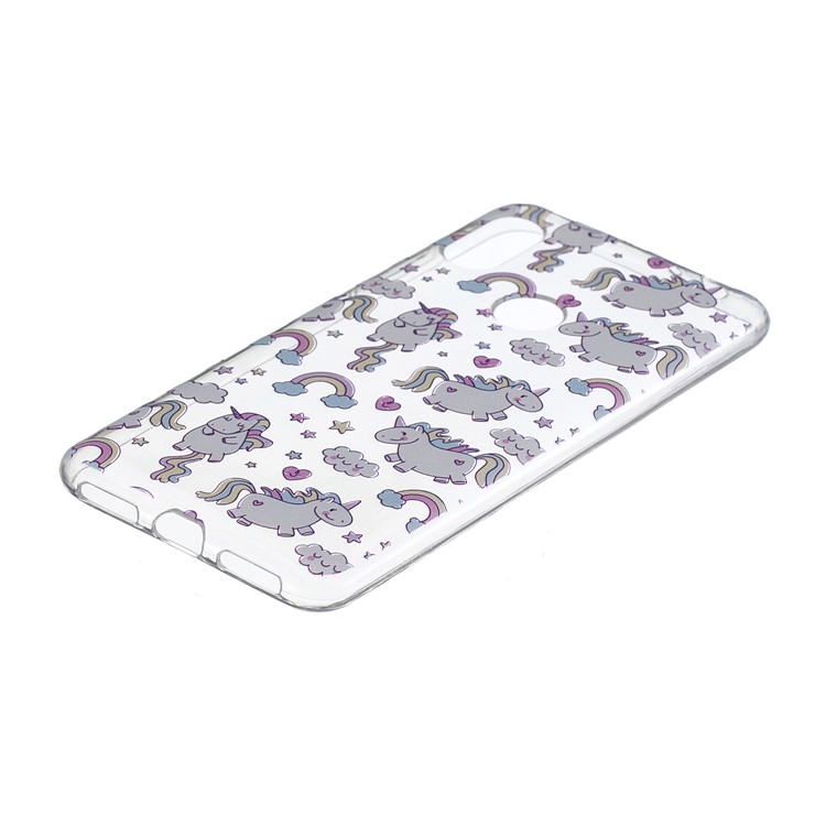 For Xiaomi Redmi Note 6 Pro Pattern Printing IMD TPU Cell Phone Shell - Lovely Unicorns-3