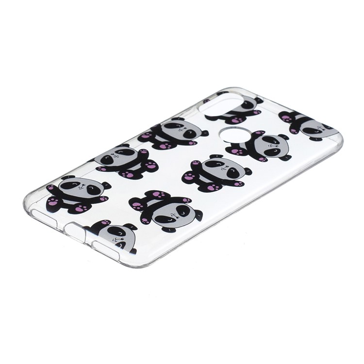 For Xiaomi Redmi Note 6 Pro Pattern Printing IMD TPU Soft Case - Cute Pandas-3