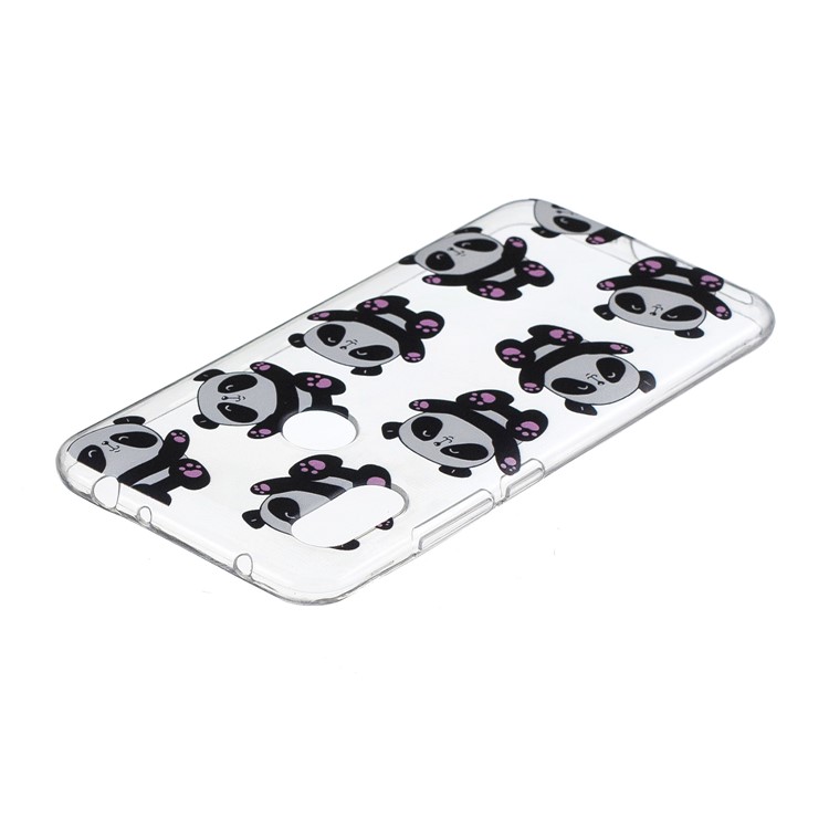 For Xiaomi Redmi Note 6 Pro Pattern Printing IMD TPU Soft Case - Cute Pandas-4