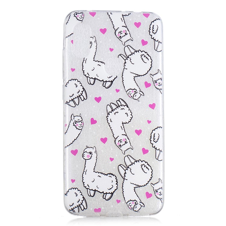 For Xiaomi Redmi Note 6 Pro Pattern Printing IMD TPU Soft Shell - Alpacas-2