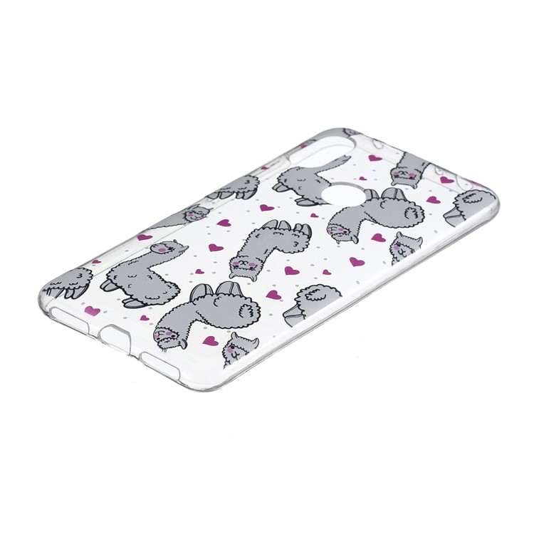 For Xiaomi Redmi Note 6 Pro Pattern Printing IMD TPU Soft Shell - Alpacas-3