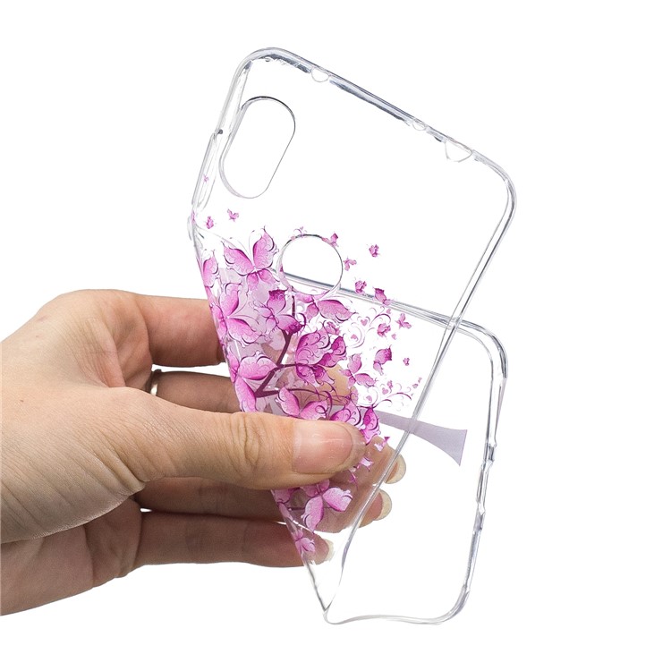 For Xiaomi Redmi Note 6 Pro Pattern Printing IMD TPU Back Cover - Tree-5