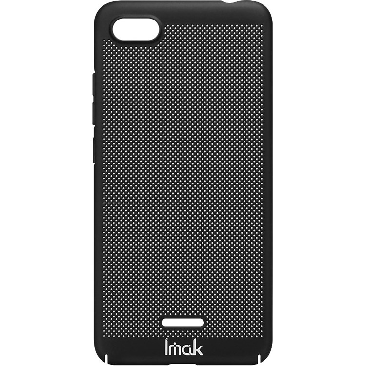 IMAK Jazz Mesh PC Hard Cell Phone Shell + Screen Protector Film for Xiaomi Redmi 6A (Single 12MP Rear Camera)-4