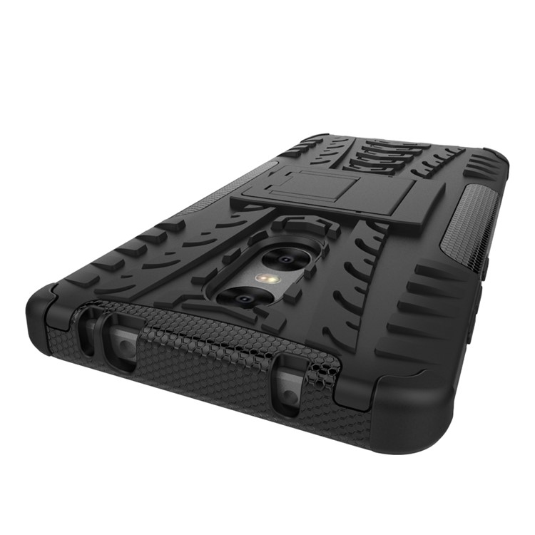 Anti-slip PC + TPU Hybrid Case with Kickstand for Xiaomi Redmi Pro - Black-9