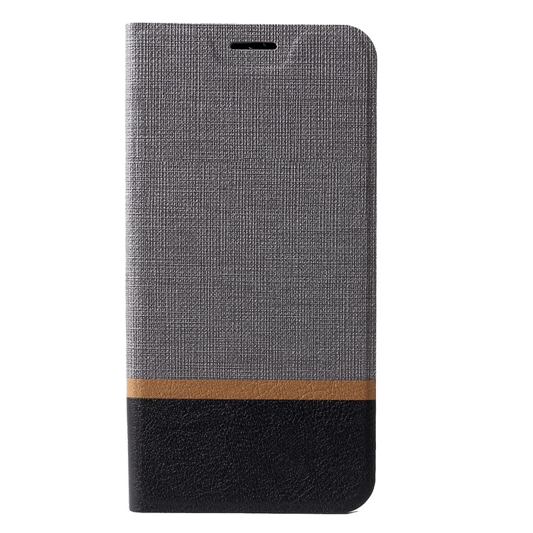Cross Texture PU Leather Card Holder Phone Cover for Xiaomi Mi 8 Lite / Mi 8 Youth (Mi 8X) - Grey-1