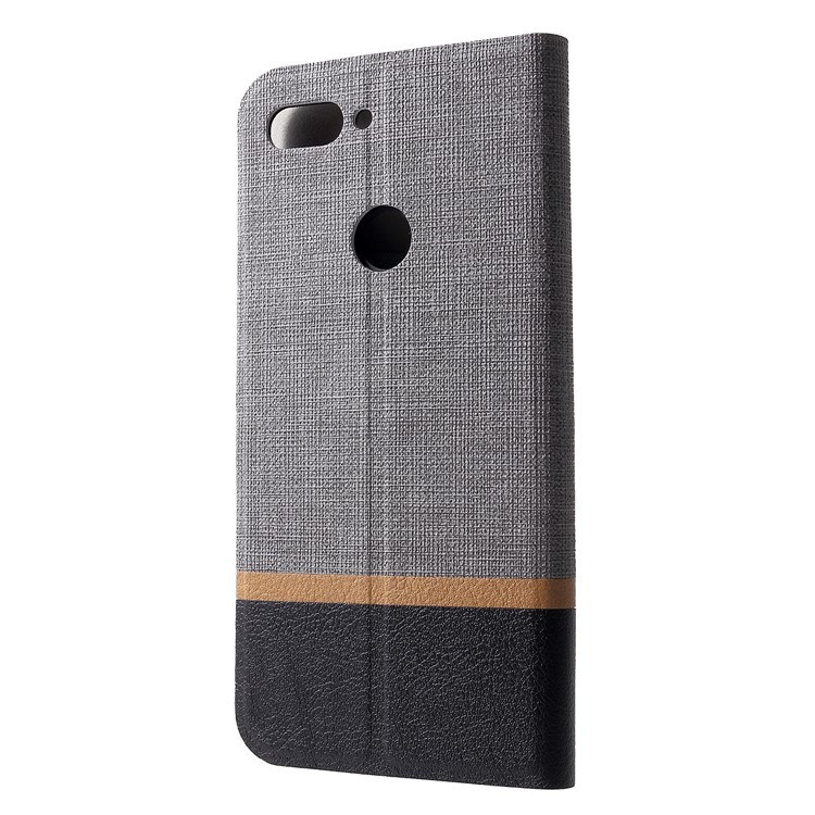 Cross Texture PU Leather Card Holder Phone Cover for Xiaomi Mi 8 Lite / Mi 8 Youth (Mi 8X) - Grey-2