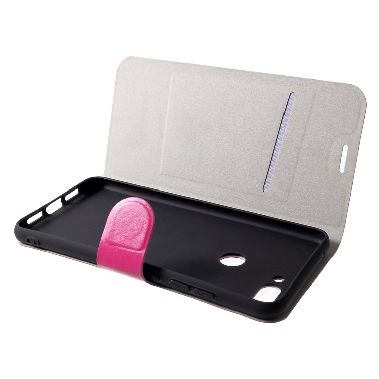 Crazy Horse Leather Flip Case for Xiaomi Mi 8 Lite / Mi 8 Youth (Mi 8X) - Rose-5