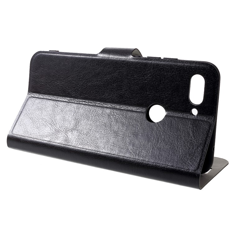 Crazy Horse Leather Cell Phone Cover for Xiaomi Mi 8 Lite / Mi 8 Youth (Mi 8X) - Black-4