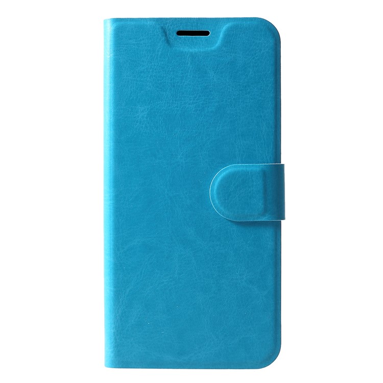 Crazy Horse Leather Card Holder Mobile Phone Shell for Xiaomi Mi 8 Lite / Mi 8 Youth (Mi 8X) - Blue-1
